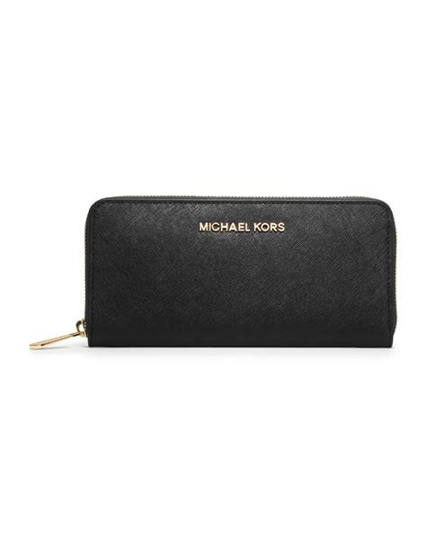 michael kors black saffiano leather wallet|michael kors leather continental wallet.